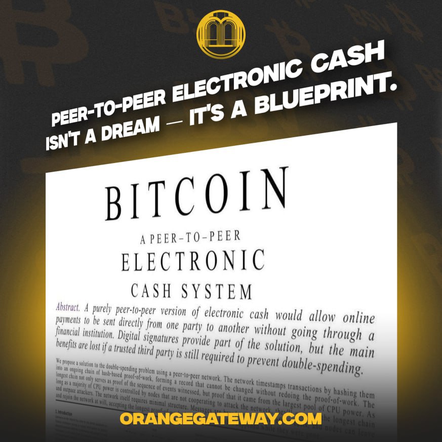 Sign up on orangegateway.com, live the dream, follow the blueprint! 

Stock up with a USD, EUR or GBP bank transfer and soon also...

#Bitcoin #BSV #buybsv