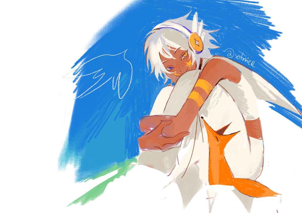 so actually i picked a pencil and drew some skykids

#skycotl #skychildrenofthelight #skyoc #oc