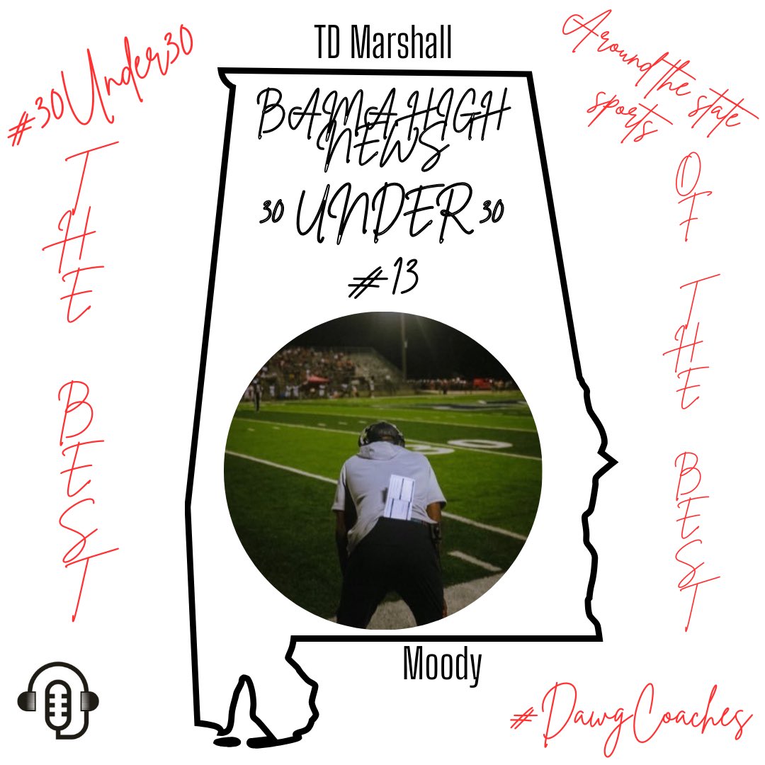 Around The State Sports (@bamahsnews) on Twitter photo <a href="/BamaHSNews/">Around The State Sports</a> #30Under30
#13 TD Marshall from <a href="/MoodyFBall/">Moody Football</a>
Nominated by: <a href="/BamaHSNews/">Around The State Sports</a>
<a href="/Coach_TD8/">TD</a> <a href="/BamaHSNews/">Around The State Sports</a> #30Under30
#13 TD Marshall from <a href="/MoodyFBall/">Moody Football</a>
Nominated by: <a href="/BamaHSNews/">Around The State Sports</a>
<a href="/Coach_TD8/">TD</a>