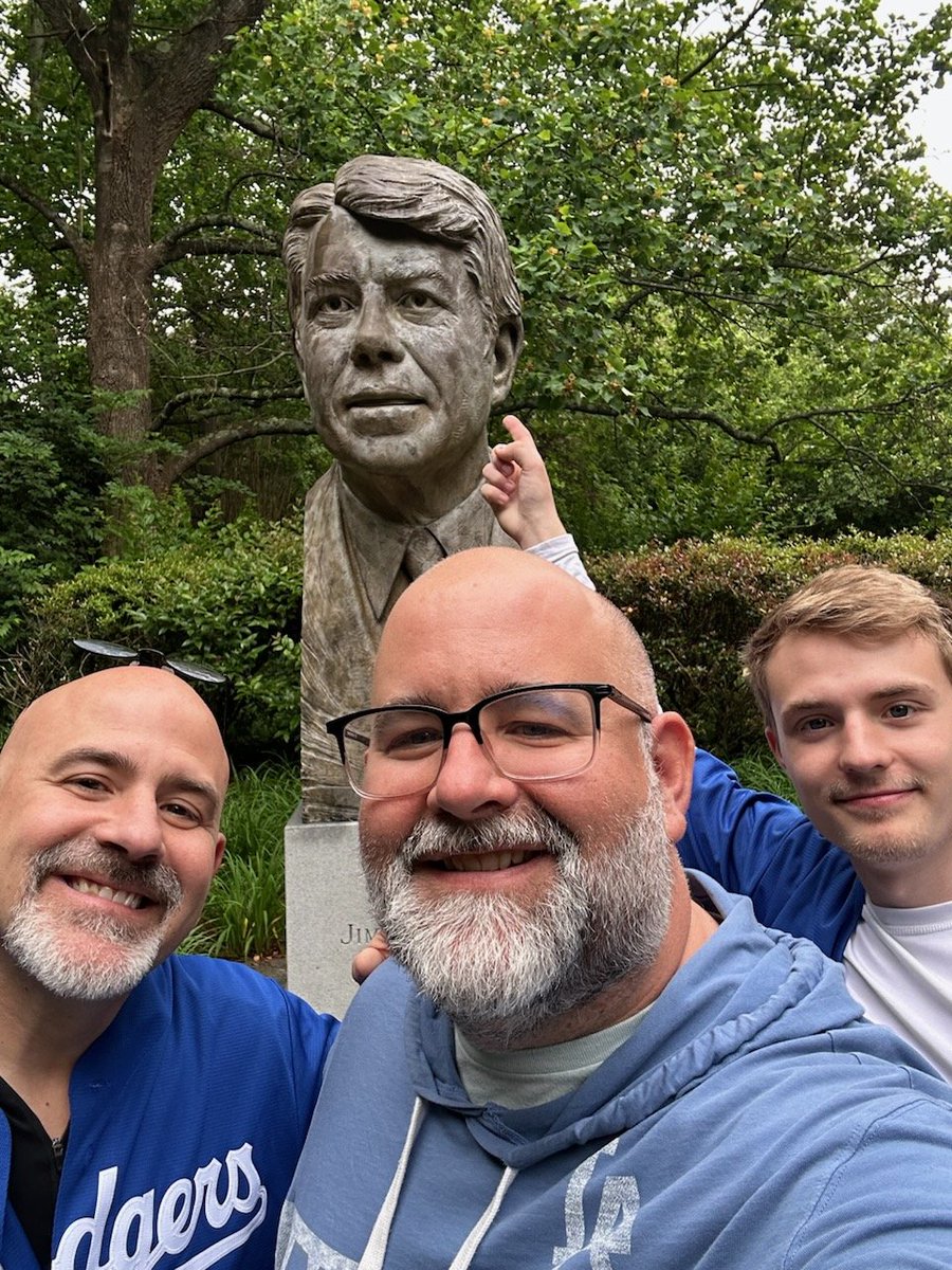 President Carter and the Oban boys.