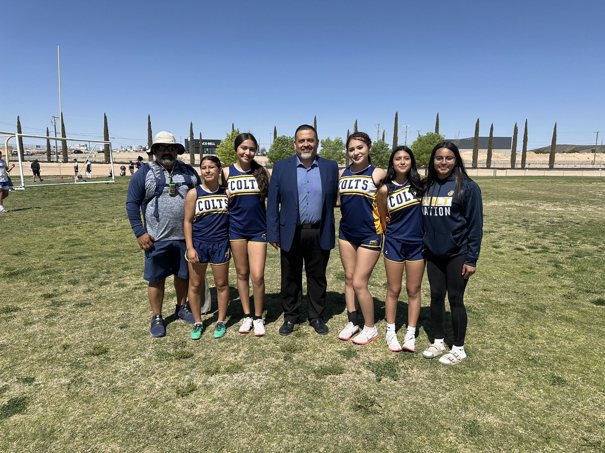 Luis Carrillo (@lcarrillo_dws) on Twitter photo Desert Wind showed up strong at today’s track meet—placing in several events!
Huge shoutout to our amazing coaches for their dedication and support. Way to represent, Colts!
#DesertWindPride #TrackAndField #ColtStrong <a href="/SISD_Herrera/">Enrique Herrera</a> <a href="/HValverde_DWS/">Hazel Valverde</a> Desert Wind showed up strong at today’s track meet—placing in several events!
Huge shoutout to our amazing coaches for their dedication and support. Way to represent, Colts!
#DesertWindPride #TrackAndField #ColtStrong <a href="/SISD_Herrera/">Enrique Herrera</a> <a href="/HValverde_DWS/">Hazel Valverde</a>