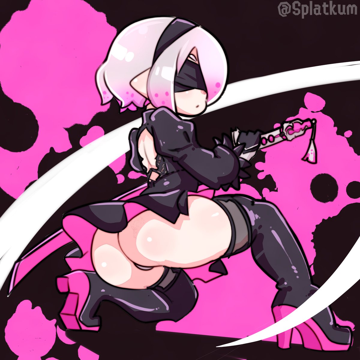 Splatkum's tweet photo. 2B ♥ https://t.co/d7J45h4K7g