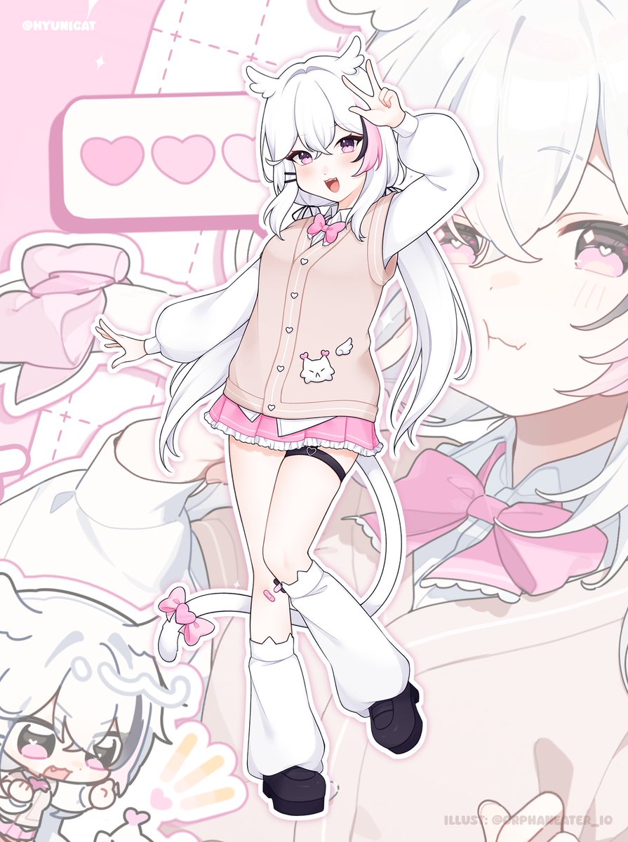 hyunicat's tweet image. i'm hyuni!! an owlcat succubus illustrator and vtuber that also loves singing and wotagei!~ 🩷🪽
・ 🔴 streams: twitch.tv/hyunicat
・ 🎤 covers: youtube.com/@hyunicat
・ 🎨 website+portfolio: hyuniart.carrd.co
commissions, merch, and vocal reel in the replies~✨
