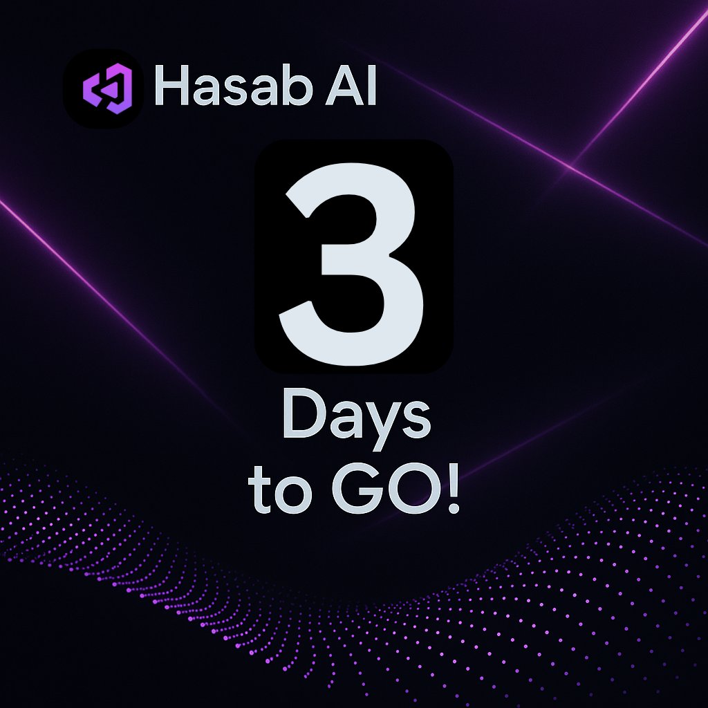 3 days to go!

On May 6, we’re launching Hasab AI — a voice-first generative AI assistant for low resource languages.

Tech that speaks your language.

Stay tuned → hasab.ai

#HasabAI #AIinAfrica #VoiceTech  #AILaunch