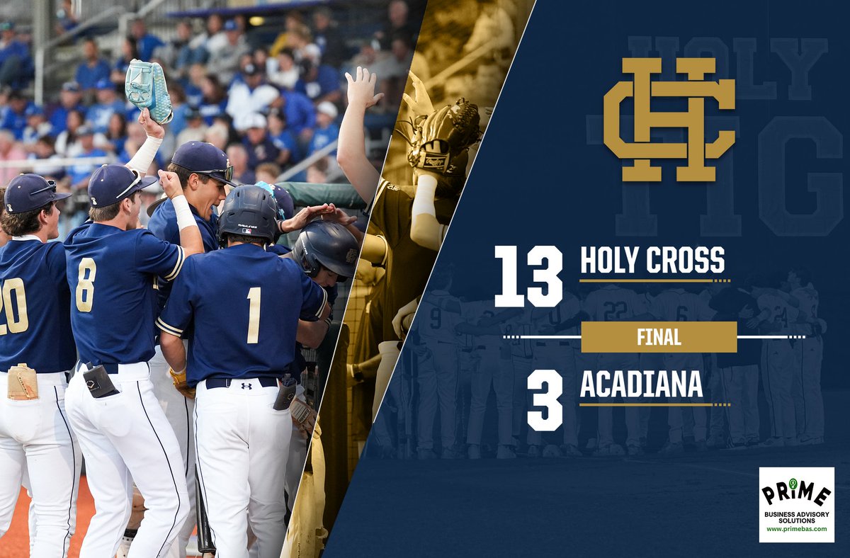 Holy Cross Baseball (@holycross_bsb) on Twitter photo Tigers recap brought to you <a href="/PRIME_BAS/">PRIME Business Advisory Solutions</a>
Guerra 3-4, 3 RBIs
Derbes 2-2, 2B, 2 RBIs
Sercovich 2-4
Ruiz 2-2, 3B
Pellegrin 1-3
Planchard 1-2, 2B, 1RBI
Andrade 1-4, 1RBI
Gerrets 1-3
Robert 1 RBI
Watson with the W Tigers recap brought to you <a href="/PRIME_BAS/">PRIME Business Advisory Solutions</a>
Guerra 3-4, 3 RBIs
Derbes 2-2, 2B, 2 RBIs
Sercovich 2-4
Ruiz 2-2, 3B
Pellegrin 1-3
Planchard 1-2, 2B, 1RBI
Andrade 1-4, 1RBI
Gerrets 1-3
Robert 1 RBI
Watson with the W