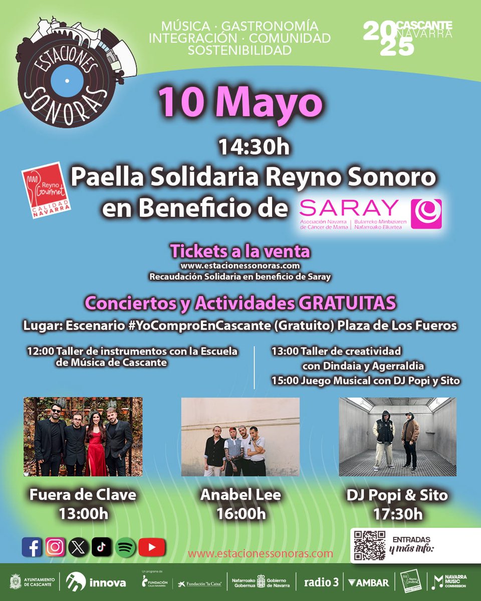 RadioCierzo's tweet photo. ¡Ya llegan!
Toda la info, en la imagen, y en https://t.co/sN8D5zX6DW
#EstacionesSonoras #Cascante #InnovaLocal #ProyectoInnova #TurismoNavarra #NavarraLiveMusic #Navarra #ReynoGourmet https://t.co/yBVHb5QPh4