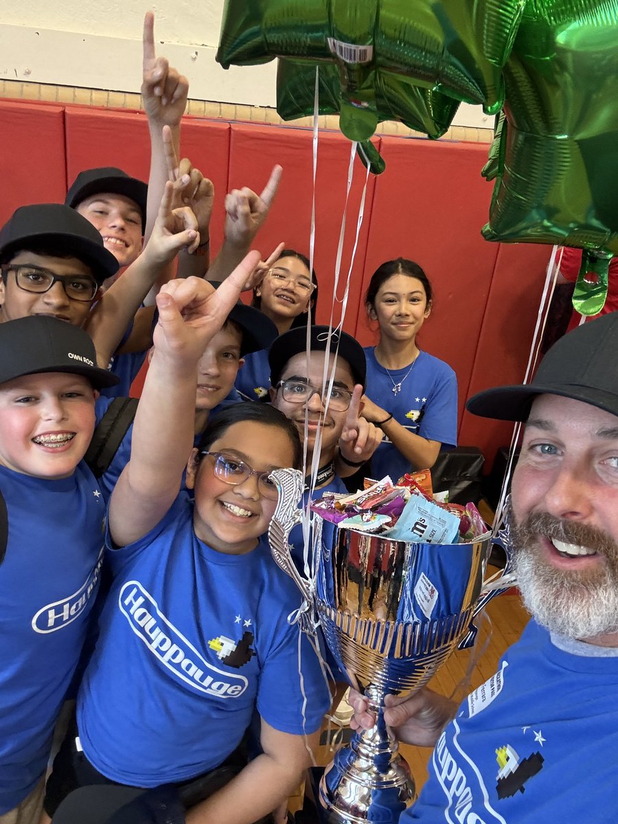 FerraraCodes's tweet image. What a day.  HCE are the champs again!  These kids worked so hard and were rewarded for it!  Most thrilling one yet!Thank you to @MineolaUFSD for an awesome job hosting &amp;amp;, of course @kid_OYO for creating the events we all look forward to all year.  
Til next year… 🏆🏆🏆🏆🏆🏆🦅