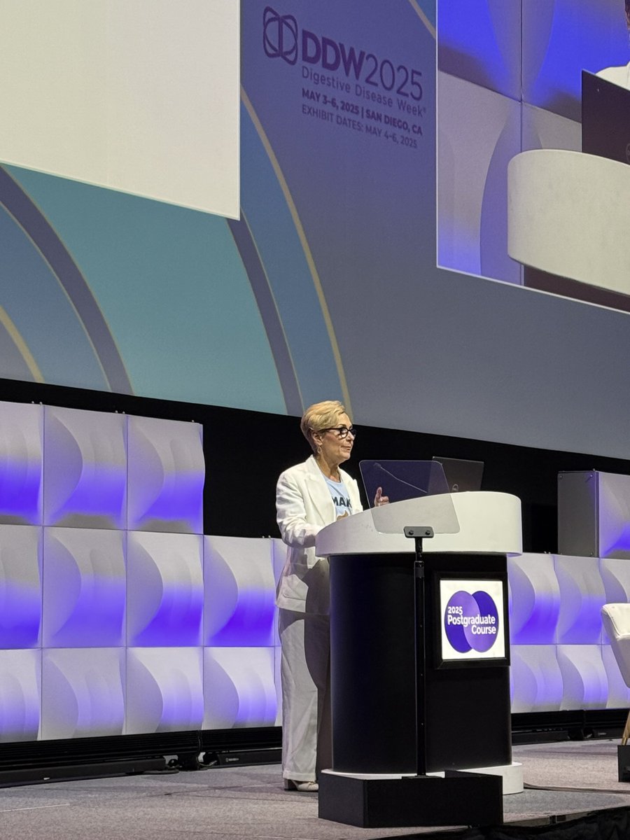MN_GIMD's tweet photo. Keynote speaker @ibddocmaria @AmerGastroAssn Madam President speaking on “Impact of Microbiome in GI Diseases” 

Best example of Microbial Therapeutics — C Diff  - FMT / Rebyota / Vowst

Commercial stool testing companies - not FDA approved & results unreliable and variable 

@DDWMeeting #DDW2025