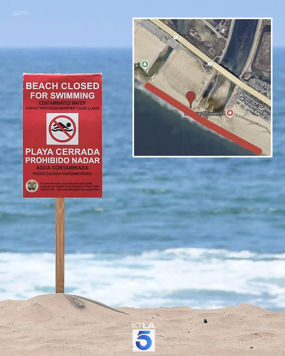 Officials announced the temporary closure of Huntington Beach and Newport Beach coastal water areas due to a 4,000-gallon sewage spill in Orange County.
 ktla.com/news/local-new…