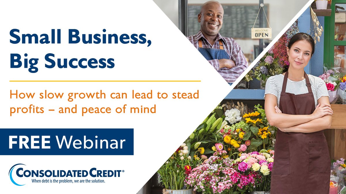ConsolidatedUS's tweet image. 💡 Small Business, Big Success
FREE Webinar: Learn how slow growth can still mean big wins.
📅 May 14th, 2025
🕐 01:00 PM EST
📍 Online | 💻 Free to attend

📅 Save your free spot now: us02web.zoom.us/webinar/regist…

#SmallBusinessHelp #BusinessTips #WebinarAlert #ConsolidatedCredit