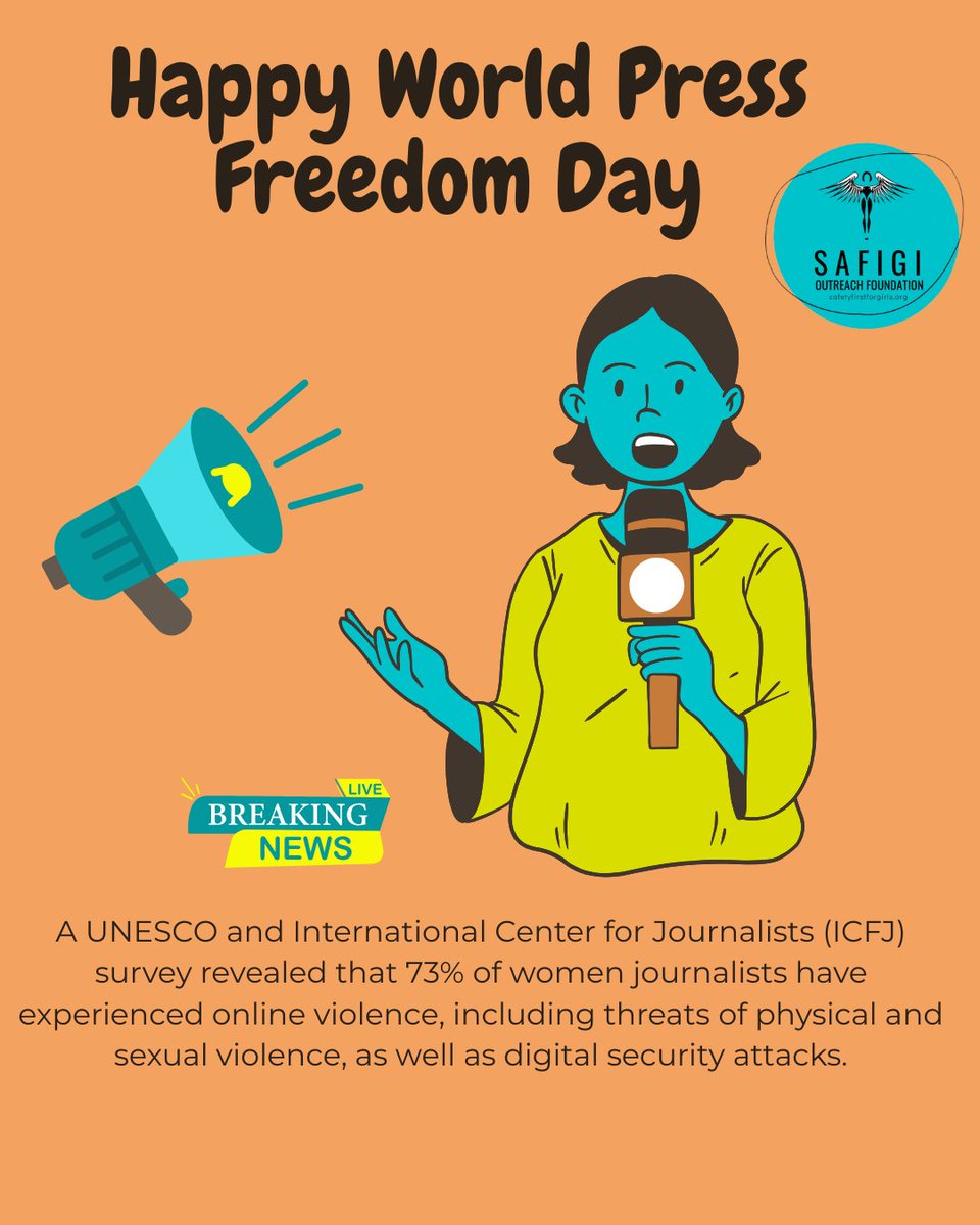 Women journalists face abuse, exclusion &amp; threats—73% face online violence, 20% offline. We honor their courage as they risk safety to tell the truth. May their voices lead the fight for safety, inclusion &amp; equality. The world needs them.