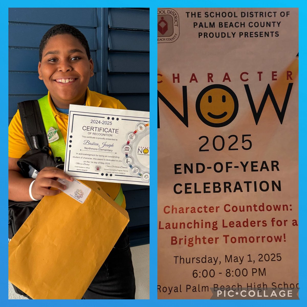 Cory A. Heath-Friess (@cfriesspbc) on Twitter photo Bastien embodies what it means to be a <a href="/NorthmoreElem/">Northmore Elementary School</a> 🐾Panther🐾! He won a district level character award because of his positive personality, helpful nature and overall kindness! <a href="/CPedraza_AP/">Cindy Pedraza</a> <a href="/JalisaGranger/">Jalisa Granger</a> <a href="/JacobW_SSCC/">Jacob Watkins</a> <a href="/Area4SuptPBCSD/">North Region PBCSD</a> <a href="/pbcsd/">The School District of Palm Beach County</a> Bastien embodies what it means to be a <a href="/NorthmoreElem/">Northmore Elementary School</a> 🐾Panther🐾! He won a district level character award because of his positive personality, helpful nature and overall kindness! <a href="/CPedraza_AP/">Cindy Pedraza</a> <a href="/JalisaGranger/">Jalisa Granger</a> <a href="/JacobW_SSCC/">Jacob Watkins</a> <a href="/Area4SuptPBCSD/">North Region PBCSD</a> <a href="/pbcsd/">The School District of Palm Beach County</a>