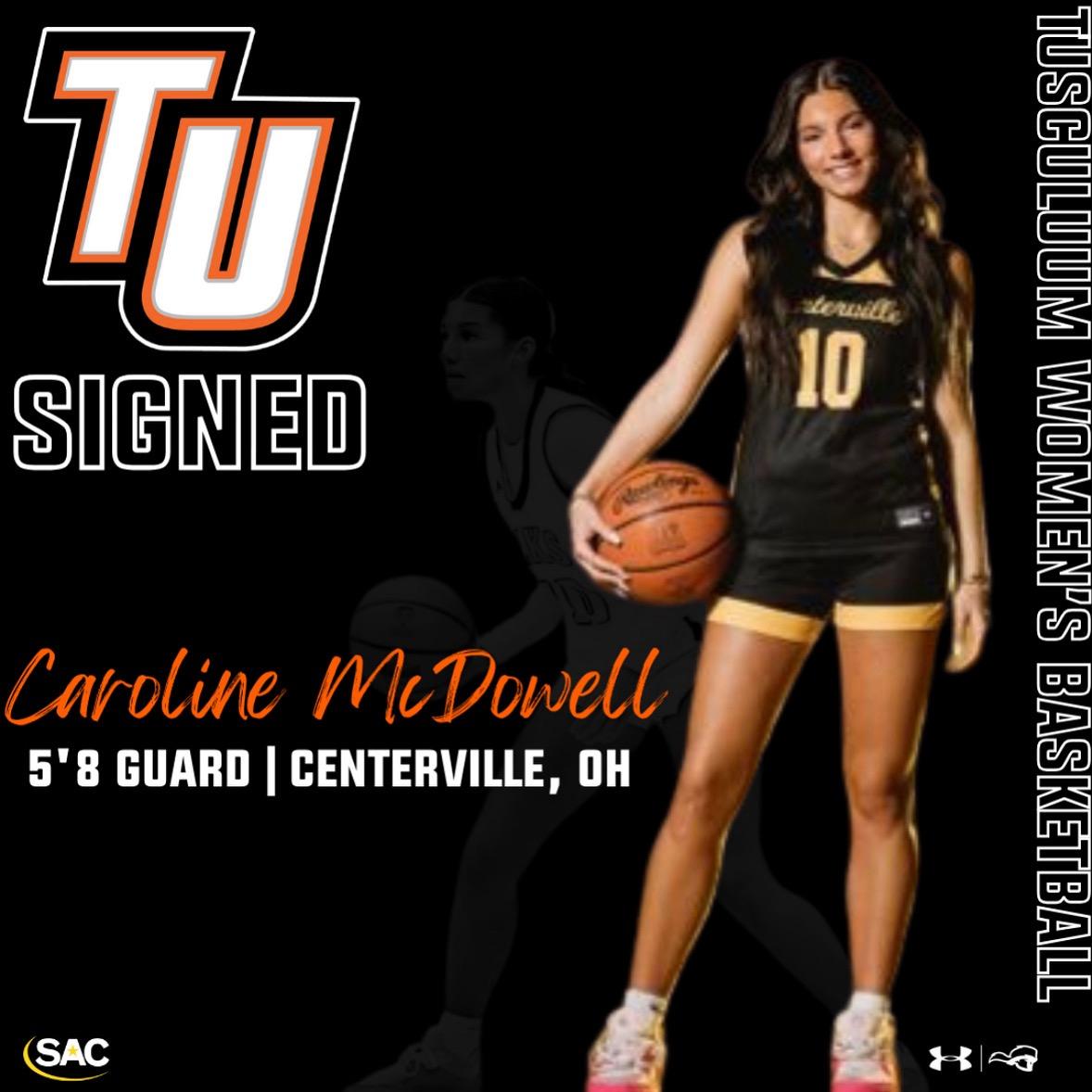 Tusculum Women's Basketball (@tusculumwbb) on Twitter photo Pioneer family give a warm welcome to Caroline McDowell! This sharp shooter will join us as a freshman out of Centerville, OH. 🖤 #pioneerup #tuwbb <a href="/_carolinemcd11/">Caroline McDowell</a> <a href="/TusculumSports/">Tusculum Pioneers</a> <a href="/CoachHash_/">Michala Hash</a> Pioneer family give a warm welcome to Caroline McDowell! This sharp shooter will join us as a freshman out of Centerville, OH. 🖤 #pioneerup #tuwbb <a href="/_carolinemcd11/">Caroline McDowell</a> <a href="/TusculumSports/">Tusculum Pioneers</a> <a href="/CoachHash_/">Michala Hash</a>