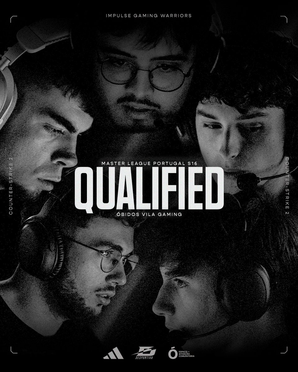 IGW | Impulse GW (@impulsegw) on Twitter photo Qualificados para a <a href="/MasterLeaguePT/">ESC Online Master League Portugal</a> XVI 💥
Muito orgulho no trabalho realizado pelos nossos rapazes 🤟
#AllOrNothing #CS2 Qualificados para a <a href="/MasterLeaguePT/">ESC Online Master League Portugal</a> XVI 💥
Muito orgulho no trabalho realizado pelos nossos rapazes 🤟
#AllOrNothing #CS2