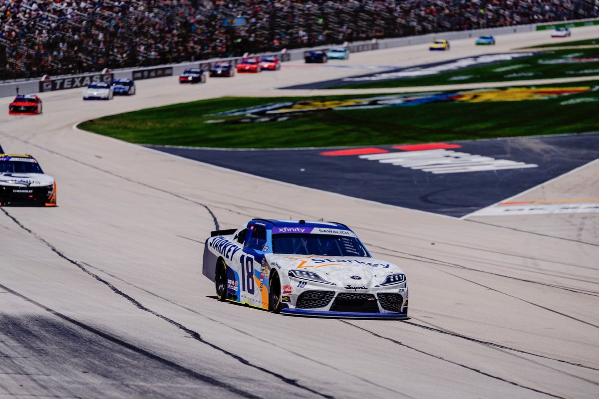 Joe Gibbs Racing (@joegibbsracing) on Twitter photo Unofficial results from <a href="/NASCAR_Xfinity/">NASCAR Xfinity</a> action at <a href="/TXMotorSpeedway/">Texas Motor Speedway</a>:
P2: <a href="/Taylor_Gray/">Taylor Gray</a>
P3: <a href="/rileyherbst/">Riley Herbst</a>
P9: <a href="/BrandonJonesRac/">Brandon Jones</a>
P13: <a href="/WilliamSawalich/">William Sawalich</a>
#TeamToyota Unofficial results from <a href="/NASCAR_Xfinity/">NASCAR Xfinity</a> action at <a href="/TXMotorSpeedway/">Texas Motor Speedway</a>:
P2: <a href="/Taylor_Gray/">Taylor Gray</a>
P3: <a href="/rileyherbst/">Riley Herbst</a>
P9: <a href="/BrandonJonesRac/">Brandon Jones</a>
P13: <a href="/WilliamSawalich/">William Sawalich</a>
#TeamToyota