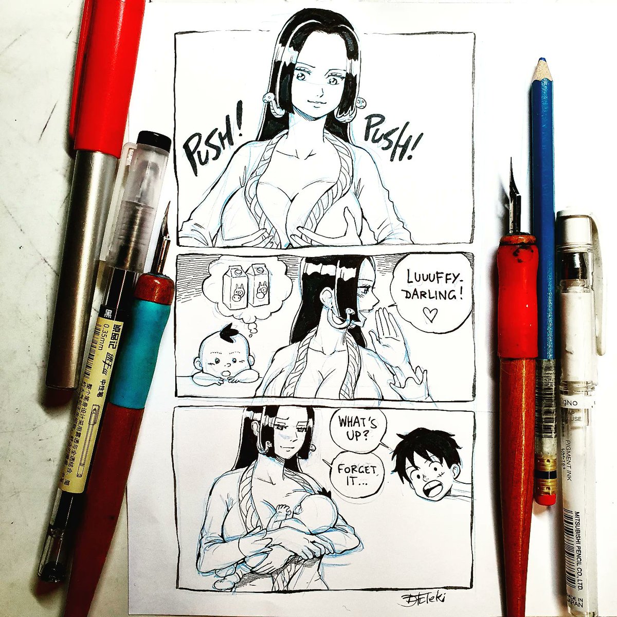 DavidFueleki's tweet image. Wie die meisten Episoden von Mama Hancock: Inspiriert von wahren Ereignissen.
#ONEPIECE #boahancock #mamahancock #monkeydluffy