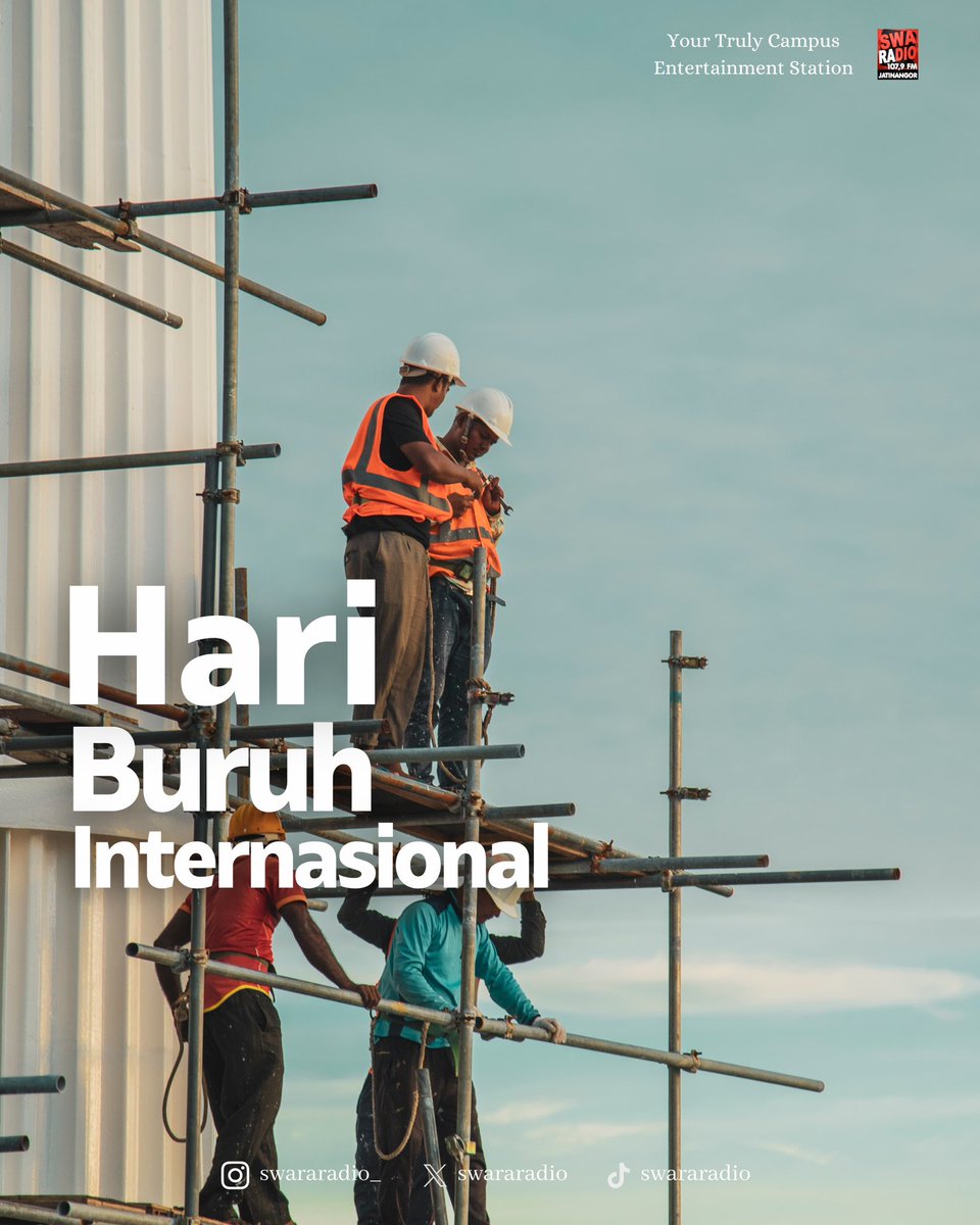[HARI BURUH INTERNASIONAL]

Selamat buat semua pekerja di mana pun kalian berada—terima kasih udah terus semangat, meski kadang capek, kadang lupa buat me time 🙂‍↕️🫡

#hariburuhinternasional #swararadio #iswarau #meimanifestmore