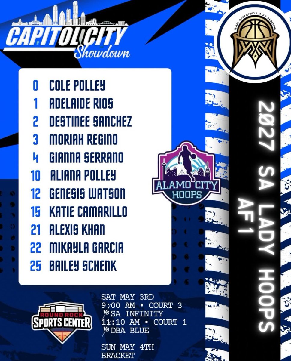 Moriah (@moehoops332) on Twitter photo Capitol City Showdown tournament
Round rock sport center
<a href="/ReginoValerie/">Valerie Regino</a> <a href="/ACH_GBB/">Alamo City Hoops GBB</a> <a href="/SALadyHoops/">San Antonio Lady Hoops</a> Capitol City Showdown tournament
Round rock sport center
<a href="/ReginoValerie/">Valerie Regino</a> <a href="/ACH_GBB/">Alamo City Hoops GBB</a> <a href="/SALadyHoops/">San Antonio Lady Hoops</a>