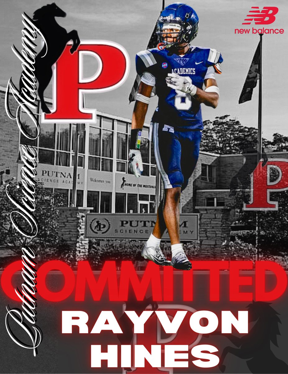 Rayvon Hines (@rayhines2007) on Twitter photo Blessed to announce my commitment to Putnam Science Academy where I will be continuing my football career as a postgraduate student. I want to thank God and my parents for getting me this far. #gomustangs #housepride #nextchapter #allgasnobreaks #4elder
<a href="/PSAFootball_/">Coach Mook</a> Blessed to announce my commitment to Putnam Science Academy where I will be continuing my football career as a postgraduate student. I want to thank God and my parents for getting me this far. #gomustangs #housepride #nextchapter #allgasnobreaks #4elder
<a href="/PSAFootball_/">Coach Mook</a>