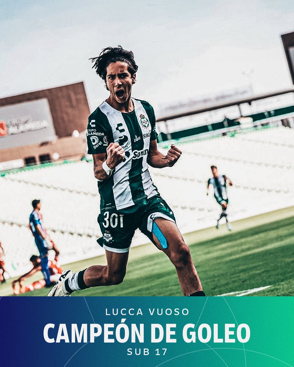 Con 15 anotaciones, Lucca Vuoso es Campeón de goleo del Torneo Clausura 2025 Sub 17. ⚽️🏆

🗞️: clubsantos.mx/articles/28274
