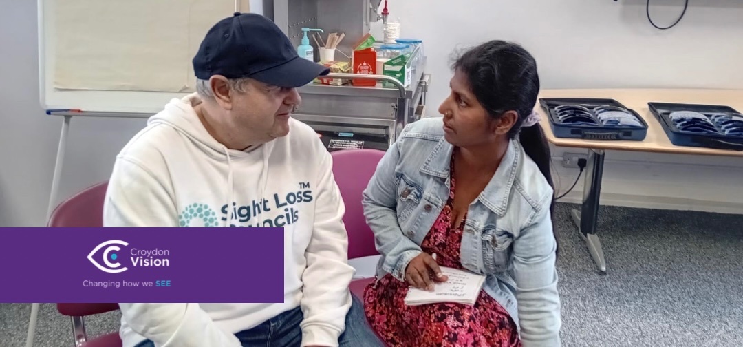 CroydonVision's tweet image. Our Outreach Lead delivering visual awareness training—part of our ongoing work to build understanding and break down barriers around sight loss.

At Croydon Vision, we believe raising awareness is key to creating a more inclusive world.

#CroydonVision #VisualAwareness