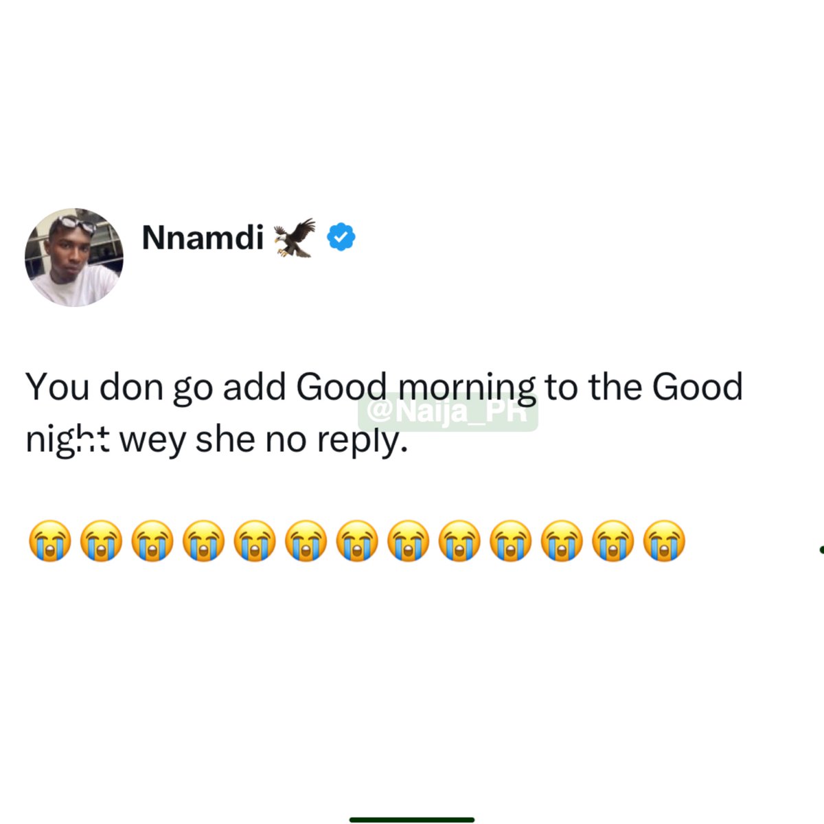 Naija_PR's tweet photo. E don add another ‘Goodnight’ 💀 https://t.co/Be6l8cFB9Y