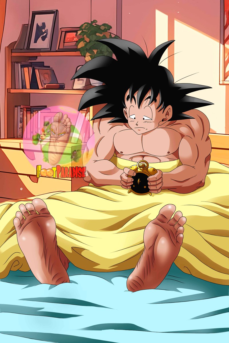 Hi everyone! Even Goku has a hard time getting up in the morning 😴