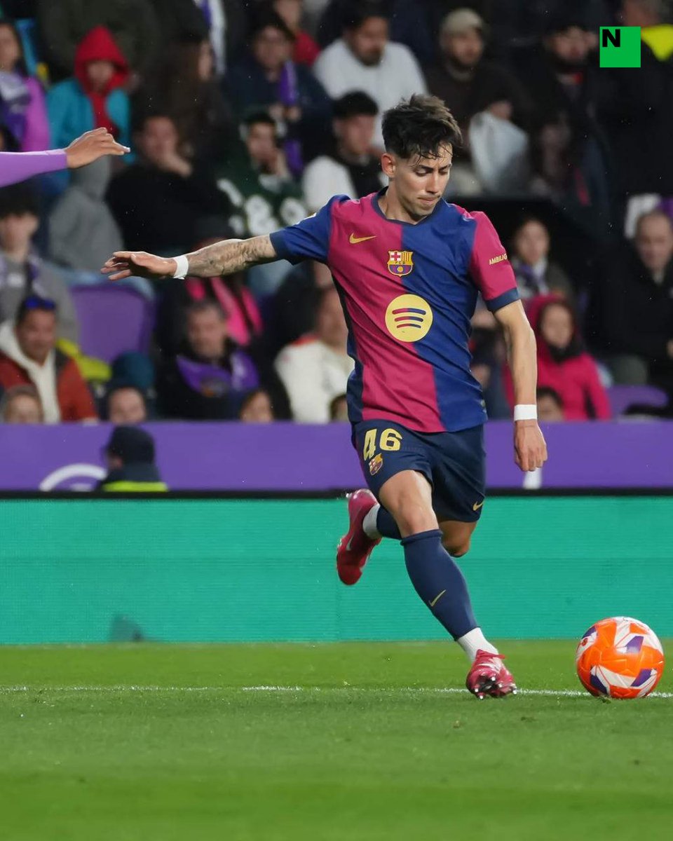 elnacionalcat's tweet photo. 🔵🔴El Barça remunta a temps a Valladolid i s'apropa més al títol de Lliga (1-2)
⚽ Raphinha i Fermín López han estat els golejadors culers
🔗Llegeix la crònica a https://t.co/WyqHTNIPag
#barça #elnacionalcat #valladolid #laliga #partit https://t.co/9Cmj8hHg0x