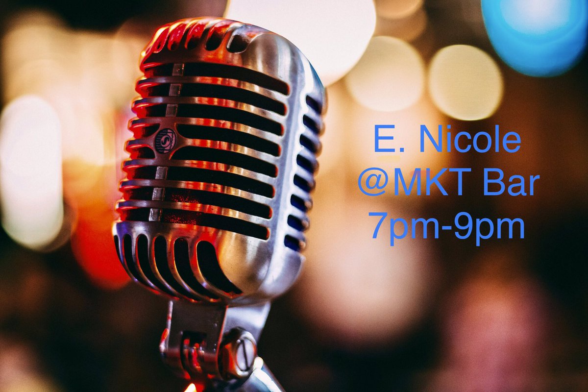 I will be at <a href="/MKTBAR/">MKT BAR</a> (downtown) this evening from 7pm-9pm 🎶🎙️🎸🎶