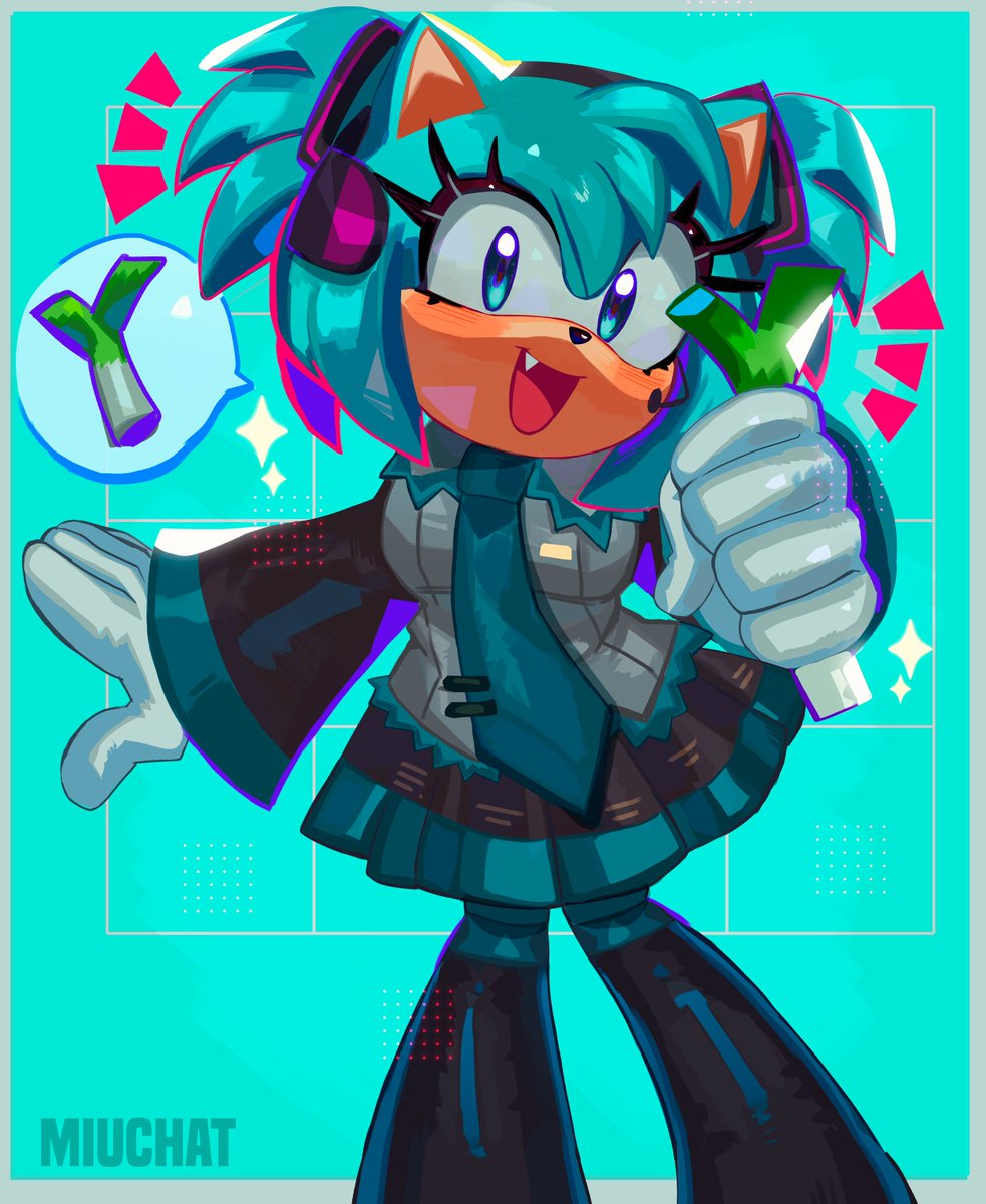 𝐌𝐢𝐤𝐮 𝐀𝐦𝐲!💙
#AmyRose #HatsuneMiku #sonicart