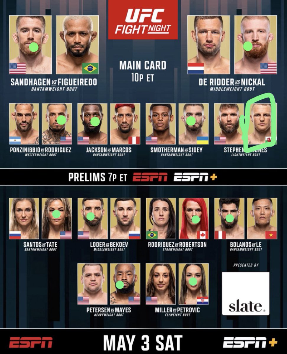#UFCDesMoines Picks 🔽🔽