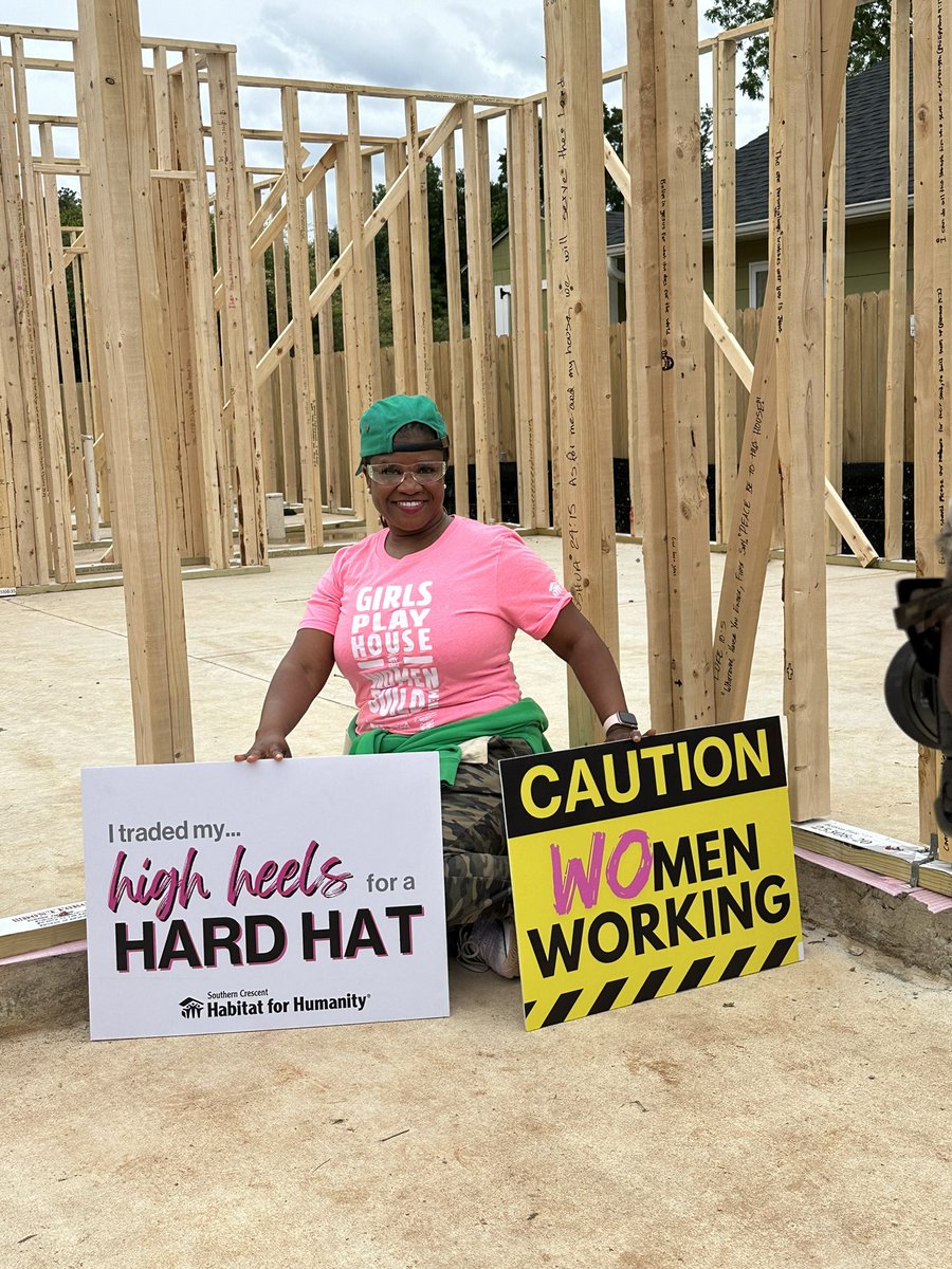 Back out bright and early on a Saturday morning helping to make someone’s dream of owning a home come true with Habitat for Humanity!  #Godswork #servantleadership