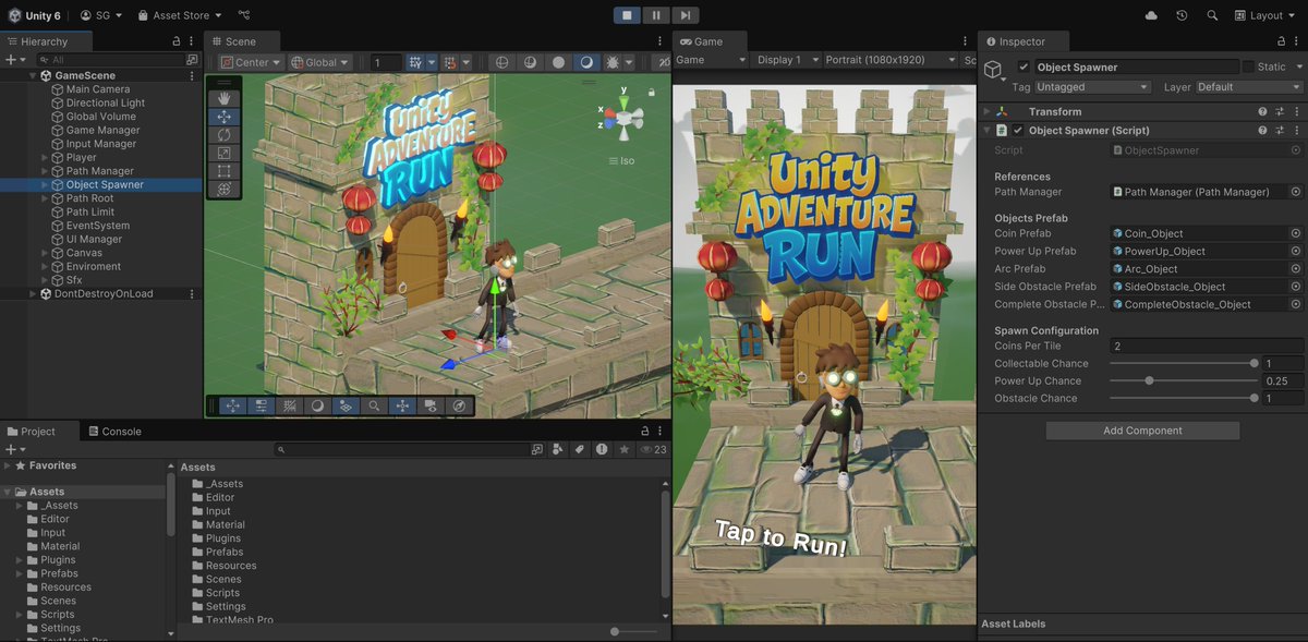 UnityAdventure's tweet image. ¡Estoy muy feliz de hacer este anuncio! 😄🎉
Llevo meses trabajando en un curso de desarrollo de videojuegos 👾
Hoy terminé el juego (código, contenido, etc.) 💻
Ahora solo queda grabarlo y subirlo GRATIS a YouTube 🎥
Me hace mucha ilusión compartirlo con ustedes 🙌✨