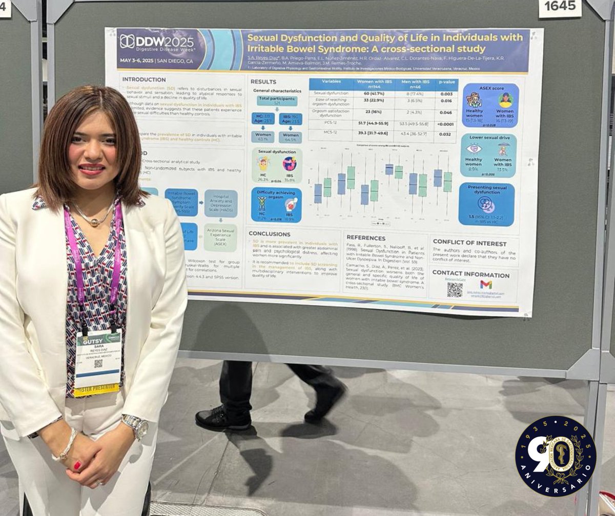 AMG Asoc.Mex.Gastro. (@gastromx) on Twitter photo "SEXUAL DYSFUNCTION AND QUALITY OF LIFE IN INDIVIDUALS WITH IRRITABLE BOWEL SYNDROME: A CROSS-SECTIONAL STUDY"
💻 Autores: Sara Alejandra Reyes-Diaz, Bryan Adrian Priego-Parra, Emma Lorena Nuñez-Jiménez, Hector Ricardo Ordaz Alvarez, Claudia Leticia Dorantes-Nava, Fátima Higuera "SEXUAL DYSFUNCTION AND QUALITY OF LIFE IN INDIVIDUALS WITH IRRITABLE BOWEL SYNDROME: A CROSS-SECTIONAL STUDY"
💻 Autores: Sara Alejandra Reyes-Diaz, Bryan Adrian Priego-Parra, Emma Lorena Nuñez-Jiménez, Hector Ricardo Ordaz Alvarez, Claudia Leticia Dorantes-Nava, Fátima Higuera