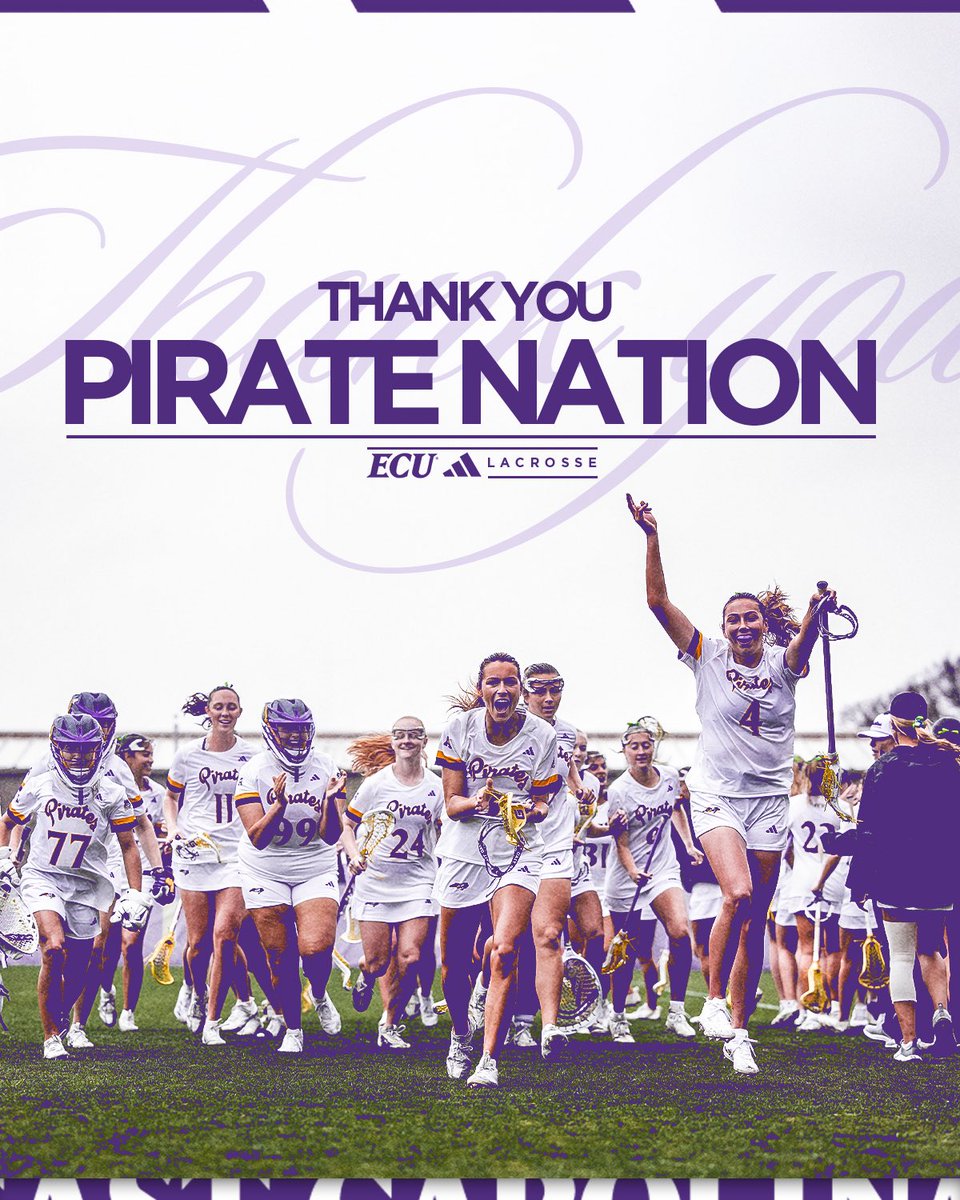 Thank you Pirate Nation for cheering us on every game this season! Can’t wait to see y’all back in Johnson next year 🏴‍☠️

#GoPirates