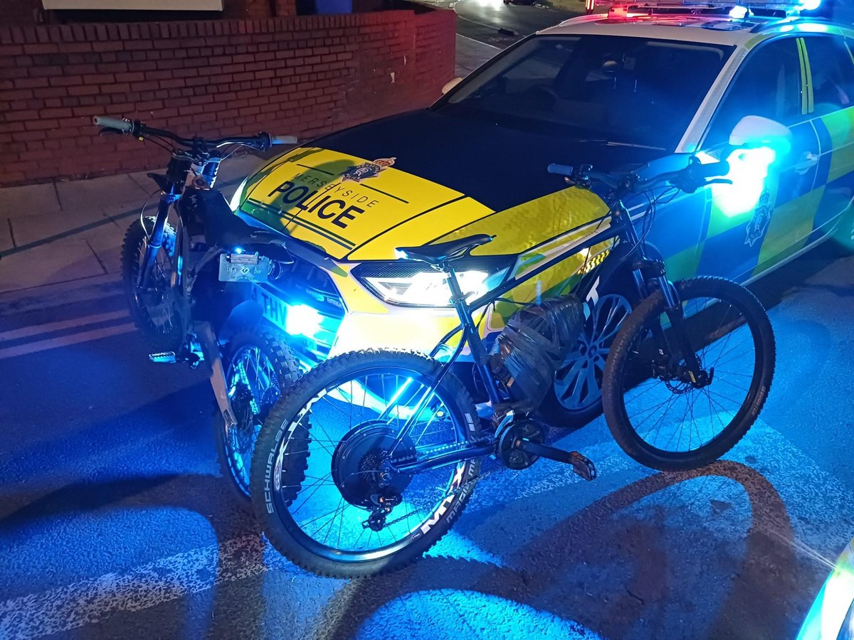 Roads Policing Unit (@merpoltraffic) on Twitter photo Following a short pursuit, the rider of this #Surron was arrested for a number of offences and the motorcycle was #seized. A spectator turned up on a modified bike which was illegal, so we #seized that too. <a href="/DriveInsured/">Drive Insured</a> <a href="/NPASNorthWest/">NPAS North West Region</a> Following a short pursuit, the rider of this #Surron was arrested for a number of offences and the motorcycle was #seized. A spectator turned up on a modified bike which was illegal, so we #seized that too. <a href="/DriveInsured/">Drive Insured</a> <a href="/NPASNorthWest/">NPAS North West Region</a>