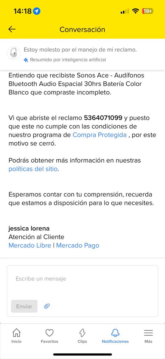 FCG_gabriel's tweet photo. @ML_Mexico @ML_Mexico  ME ESTAFÓ CON $7500 PESOS..

Me enviaron la caja del producto sin el producto dentro y no se quieren hacer responsables, me cierran los casos en MINUTOS y ni siquiera me pidieron evidencia. 

SOLICITO AYUDA URGENTE https://t.co/ZbSZ0a93XZ