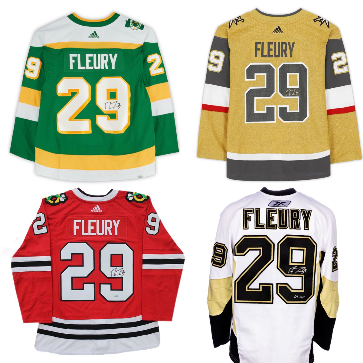 Hockey Jerseyz (@hkyjersey) on Twitter photo 🚨FLEURY SIGNED JERSEY GIVEAWAY🚨
We’ve decided to giveaway a SIGNED Marc-Andre Fleury jersey from the 4️⃣ teams he’s played with 🌸
To enter:
1. FOLLOW <a href="/HKYJersey/">Hockey Jerseyz</a>
2. LIKE ❤️ & RT 🔄 this tweet.
3. Reply with the team you want!
4. Enter your EMAIL on HKYJERSEY.com 🚨FLEURY SIGNED JERSEY GIVEAWAY🚨
We’ve decided to giveaway a SIGNED Marc-Andre Fleury jersey from the 4️⃣ teams he’s played with 🌸
To enter:
1. FOLLOW <a href="/HKYJersey/">Hockey Jerseyz</a>
2. LIKE ❤️ & RT 🔄 this tweet.
3. Reply with the team you want!
4. Enter your EMAIL on HKYJERSEY.com
