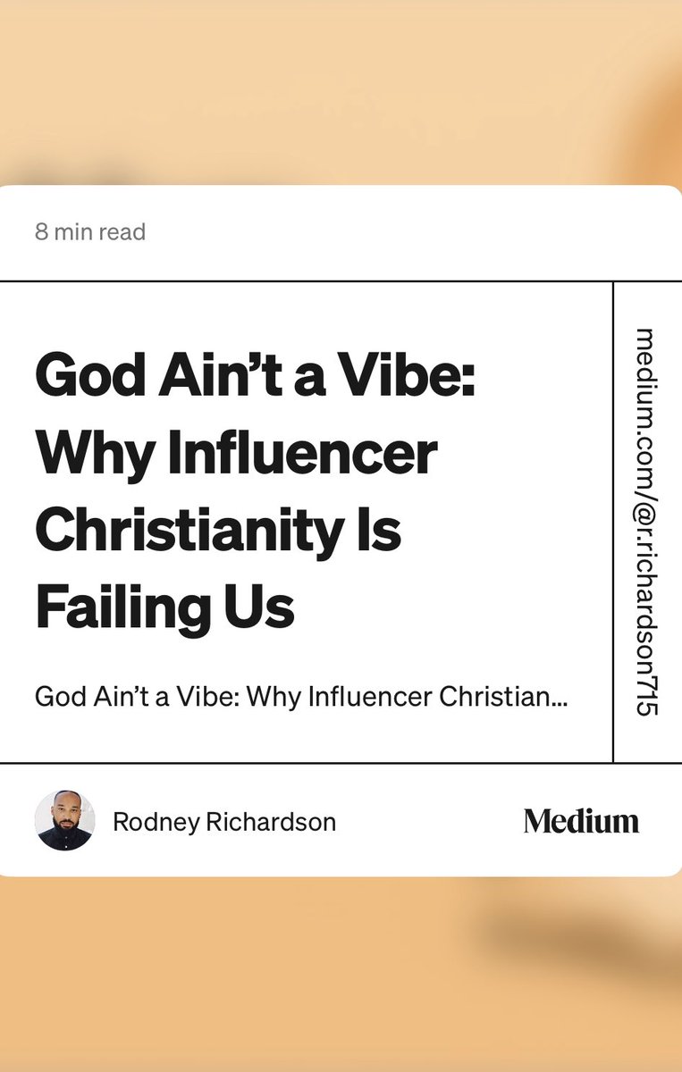 scriptinsights's tweet image. Influencer Christianity preaches deliverance but delivers nothing. No justice, no truth—just vibes. medium.com/@r.richardson7…