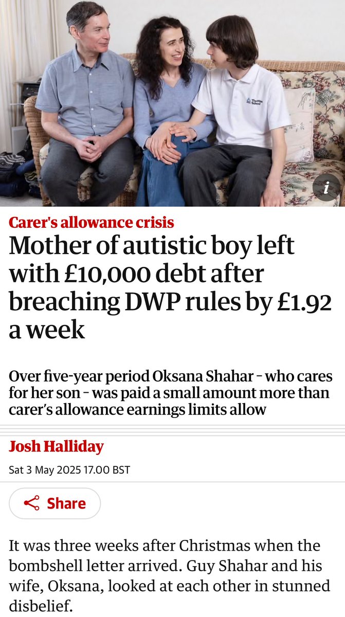 This is the DWP the public need to understand. A Kafkaesque system of impossible to understand, contradictory rules which folk often innocently trip up on to which they receive a brutal, excessive response that plunges people into despair and poverty. The DWP needs to fix itself.