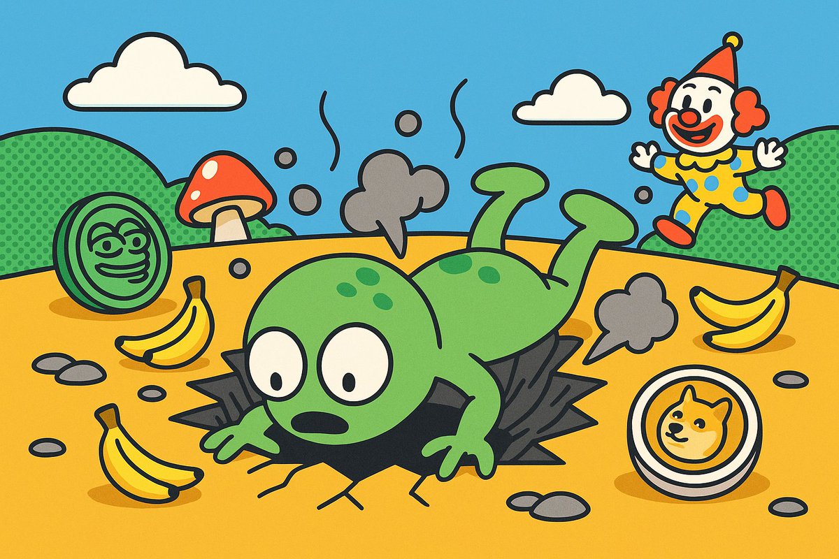 zunky_coin's tweet photo. $ZUNKY crash-landed headfirst into a pixelated mushroom cloud.

He opened one eye. Then the other.
Around him: frog coins, dog coins, dancing clowns, flying bananas.

He didn’t know where he was…
But it felt like home.
Welcome to the MEMEVERSE.

#ZUNKY #Memeverse #SolanaMemeCoin https://t.co/IMoljha3VP