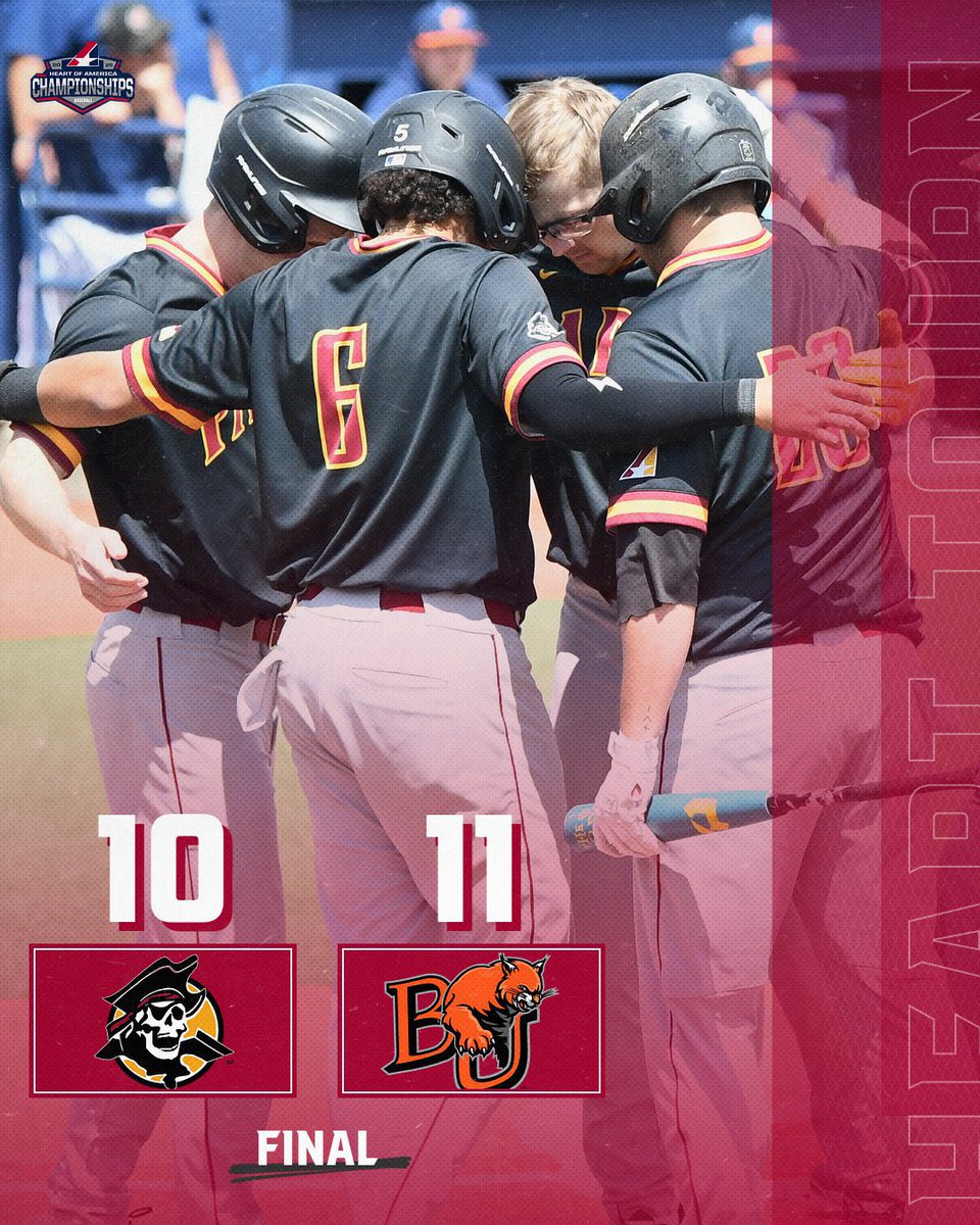 Park Pirates (@parkpirates) on Twitter photo ⚾️, An exciting 9th inning comes up just short. No. 6 Baker holds on against No. 5 Park in the <a href="/HeartSportsNews/">Heart of America Athletic Conference</a> Tournament, 11-10. Proud of the season from <a href="/ParkUBaseball1/">Park University Pirates Baseball</a>!🏴☠️ ⚾️, An exciting 9th inning comes up just short. No. 6 Baker holds on against No. 5 Park in the <a href="/HeartSportsNews/">Heart of America Athletic Conference</a> Tournament, 11-10. Proud of the season from <a href="/ParkUBaseball1/">Park University Pirates Baseball</a>!🏴☠️
