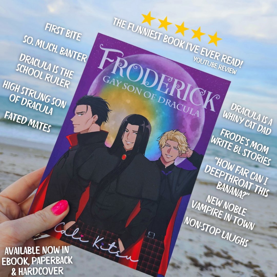 Looking for a hilarious gay vampire Rom-Com?

Check out Froderick Gay Son of Dracula!

a.co/d/by4ufGR

#mm #mmromance #mmromcom #books #lgbtqbook #lgbtqya #yabook #mmya #bookrecommendation #books #romcombooks #gayyabook #mmbook #vampirebook #vampirecomedy #dracula