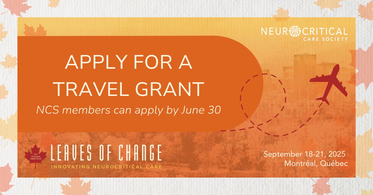 To make the 23rd Annual Meeting more accessible, NCS is offering 25 travel grants ($1,000 each) to members, particularly first-time attendees. Apply now or share this opportunity with someone you want to attend #NCS2025! bit.ly/4lV0c1x