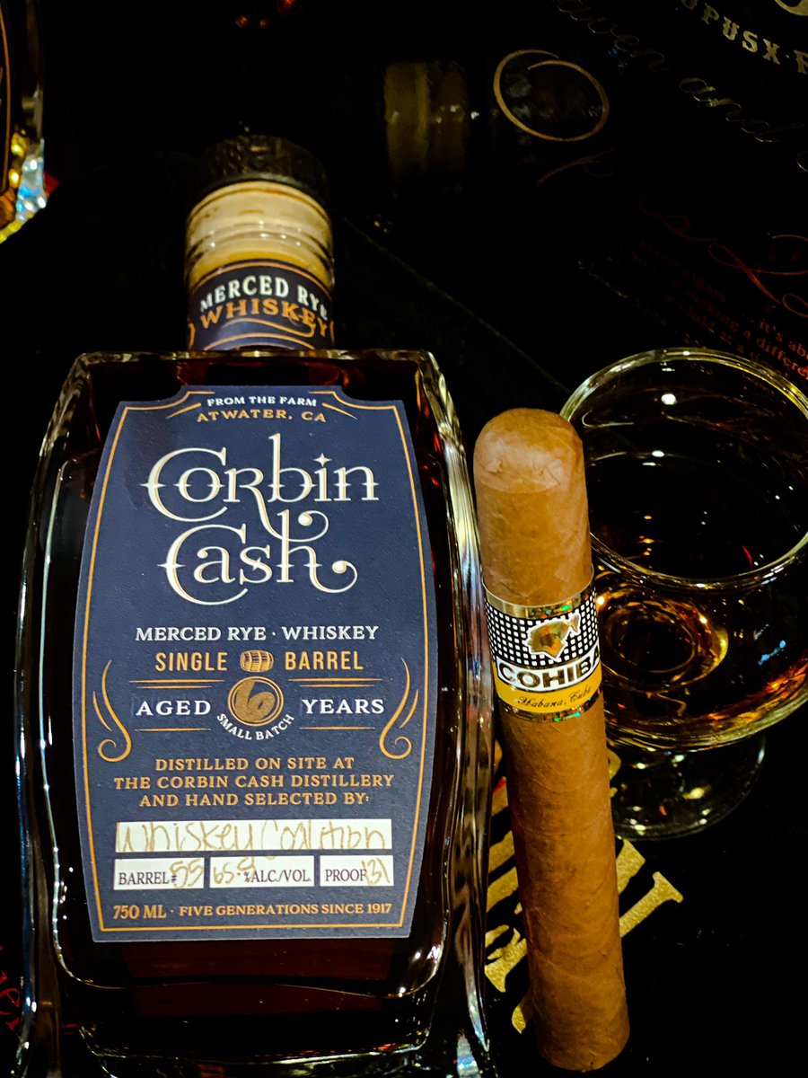 Reminiscing about one of my favoeite single barrel selections

If you ever see Corbin Cash pick a bottle for some sweet rye heat

And grab a Habano to elevate your experience

In fumo veritas