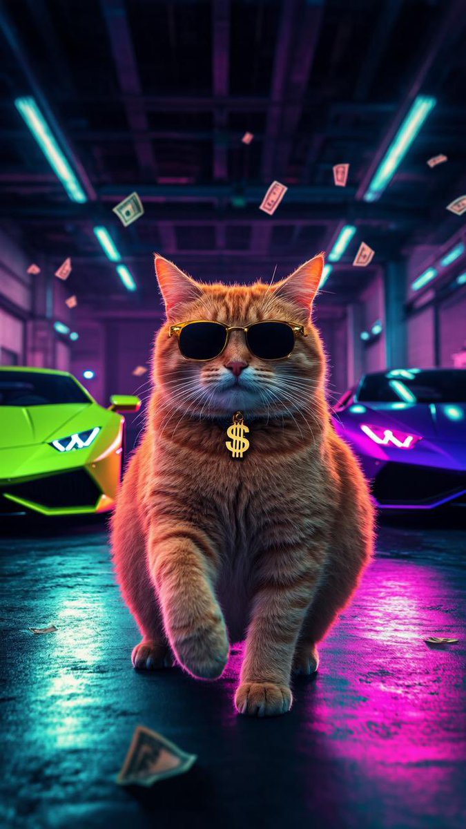 Lambocatt's tweet photo. “Money talks, but Lambo Cat meows in millions” 💰

Follow us on instagram : https://t.co/vof1HrmSRu https://t.co/9HdzNjf4it