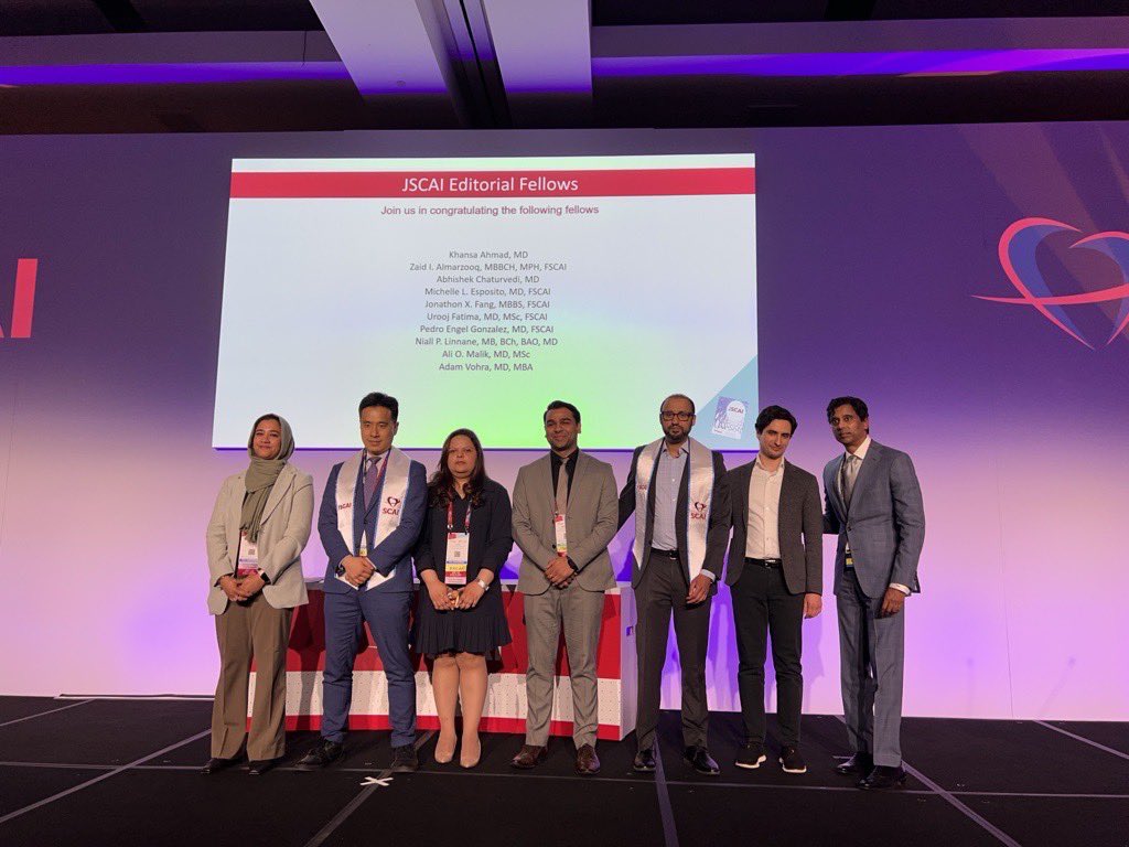 MyJSCAI (@myjscai) on Twitter photo Shoutout to our incredible #JSCAI Editorial Fellows! Your dedication & insights are shaping the future of #IC 👏
<a href="/ahmadkhansa11/">Khansa Ahmad</a> <a href="/ZaidAlMarzooq/">Zaid Almarzooq</a> <a href="/MEspositoMD/">Michele Esposito</a> <a href="/IAmDoctorAbhi/">Abhishek Chaturvedi MD</a> <a href="/uroojmd1/">Urooj Fatima MD FACC FSCAI</a> <a href="/engelpedro/">Pedro Engel, MD, FACC, FSCAI</a> <a href="/adamvohra/">Adam Vohra</a>
<a href="/AlexandraLansky/">Alexandra Lansky</a> <a href="/AGoldsweig/">Andrew M. Goldsweig, MD, MS</a> <a href="/SrihariNaiduMD/">Srihari S. Naidu, MD</a> <a href="/djkereiakes/">Dean Kereiakes, M.D.</a> <a href="/SuzanneJBaron/">Suzanne J. Baron MD MSc</a> Shoutout to our incredible #JSCAI Editorial Fellows! Your dedication & insights are shaping the future of #IC 👏
<a href="/ahmadkhansa11/">Khansa Ahmad</a> <a href="/ZaidAlMarzooq/">Zaid Almarzooq</a> <a href="/MEspositoMD/">Michele Esposito</a> <a href="/IAmDoctorAbhi/">Abhishek Chaturvedi MD</a> <a href="/uroojmd1/">Urooj Fatima MD FACC FSCAI</a> <a href="/engelpedro/">Pedro Engel, MD, FACC, FSCAI</a> <a href="/adamvohra/">Adam Vohra</a>
<a href="/AlexandraLansky/">Alexandra Lansky</a> <a href="/AGoldsweig/">Andrew M. Goldsweig, MD, MS</a> <a href="/SrihariNaiduMD/">Srihari S. Naidu, MD</a> <a href="/djkereiakes/">Dean Kereiakes, M.D.</a> <a href="/SuzanneJBaron/">Suzanne J. Baron MD MSc</a>