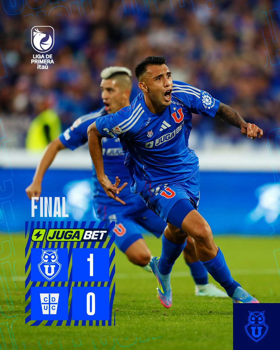 𝐆𝐀𝐍𝐎𝐎𝐎𝐎𝐎𝐎𝐎𝐎𝐎𝐎𝐎𝐎𝐎𝐎𝐎𝐎́ 𝐄𝐋 𝐑𝐎𝐌𝐀́𝐍𝐓𝐈𝐂𝐎 𝐕𝐈𝐀𝐉𝐄𝐑𝐎! 🔵🔴

Con gol de Rodrigo Contreras en el epílogo, nos quedamos con el #ClásicoUniversitario200 🤘

ESTO ES LA U! HASTA EL FINAL! 👊

#UdeChile 1️⃣-0️⃣ #UC
#VamosLaU 🔵🔴