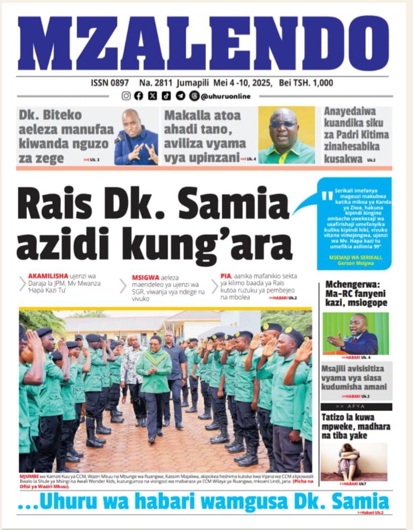 #Magazetiyaleo 

Mzalendo 

Jumapili Mei 04, 2025
