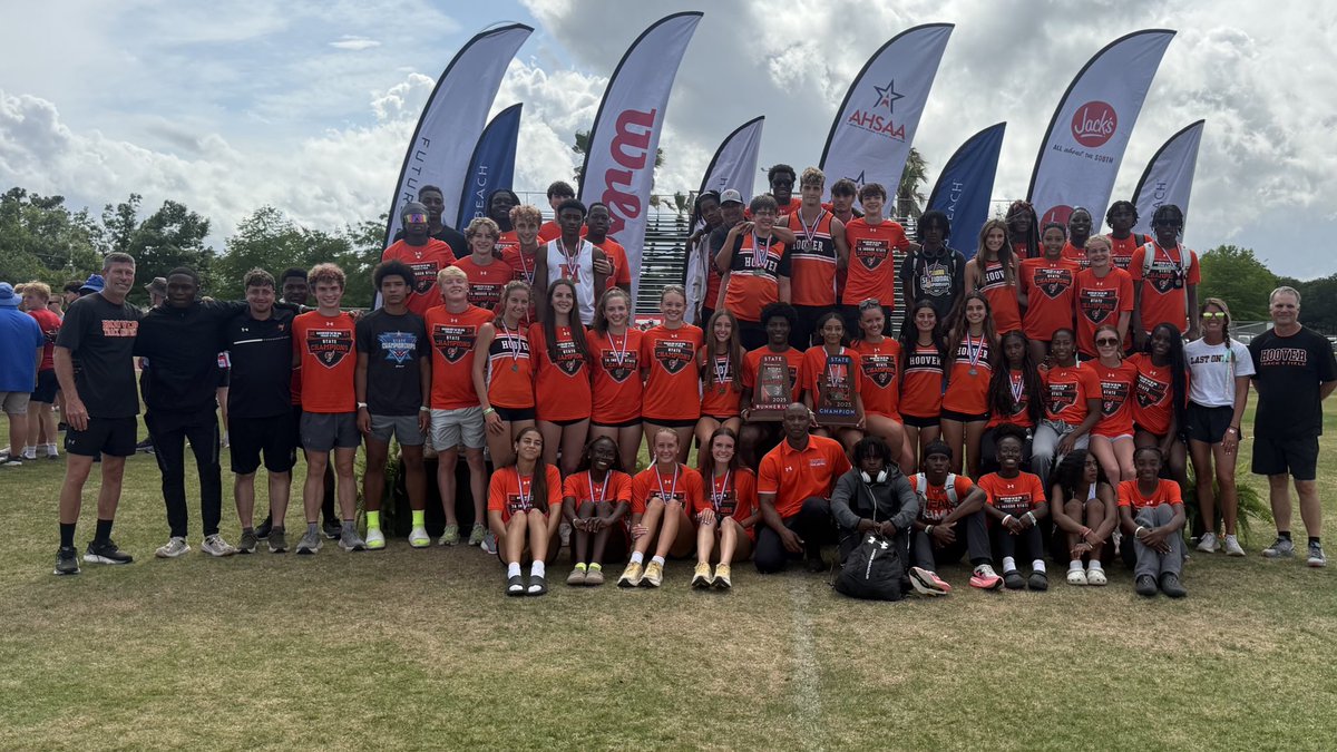 Hoover Bucs (@hooverathletics) on Twitter photo Huge congrats to the <a href="/HooverBucsXCTF/">Hoover Bucs XC/Track & Field</a> Girls Track & Field team—7A State Champions! And shoutout to the Boys team for an incredible season, finishing State Runner-Up! Proud of all our athletes and coaches. Way to represent!
#GodBless #GoBucs🏴☠️ Huge congrats to the <a href="/HooverBucsXCTF/">Hoover Bucs XC/Track & Field</a> Girls Track & Field team—7A State Champions! And shoutout to the Boys team for an incredible season, finishing State Runner-Up! Proud of all our athletes and coaches. Way to represent!
#GodBless #GoBucs🏴☠️